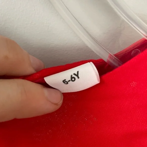 Unbranded, girls 5-6 years old, red poofy formal tulle skirt dress ball gown - Picture 5 of 7